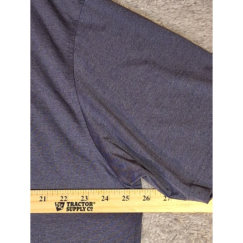 Rhoback Mens XXL Performance Polo Shirt Navy Blue Short Sleeve Stretch Logo - Picture 4 of 10
